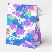 Cool Colors Abstract Splatter Paint Geschenkschachtel (Rückseite)