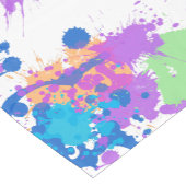 Cool Colors Abstract Splatter Paint Kurzer Tischläufer (Ecke)