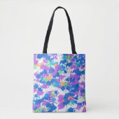 Cool Colors Abstract Splatter Paint Tasche (Vorderseite)
