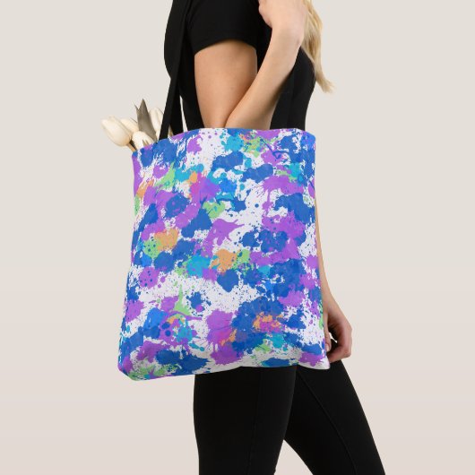 Cool Colors Abstract Splatter Paint Tasche (Von Nahem)