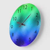 Cool Colors Dot Matrix Große Wanduhr (Winkel)