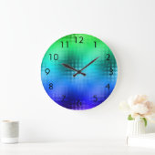 Cool Colors Dot Matrix Große Wanduhr (Zuhause)