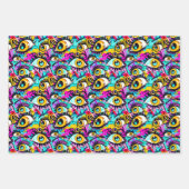 Cool comic graffiti tiled pattern  geschenkpapier set (Vorderseite 2)