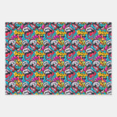 Cool comic graffiti tiled pattern  geschenkpapier set (Vorderseite 2)