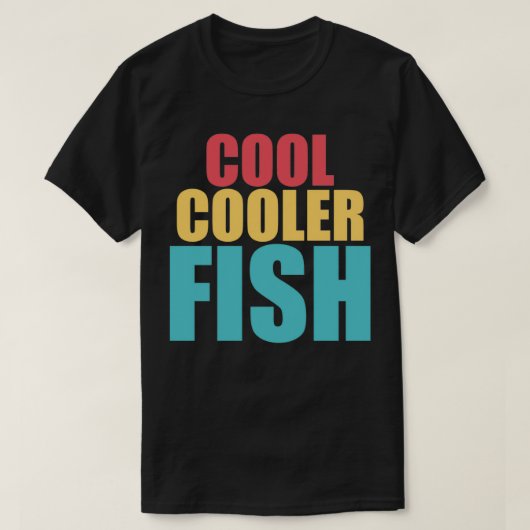 Cool Coolere Fische T-Shirt (Design vorne)