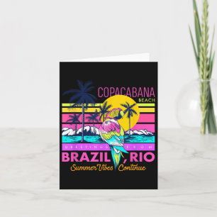 Cool Copacabana Beach Brasilien Rio Summer Vibes G Karte