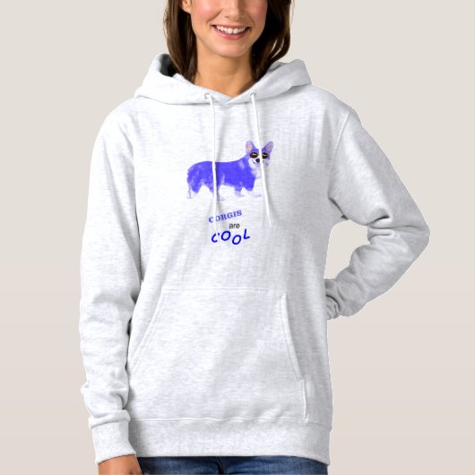 Cool Corgi Hoodie (Vorderseite)
