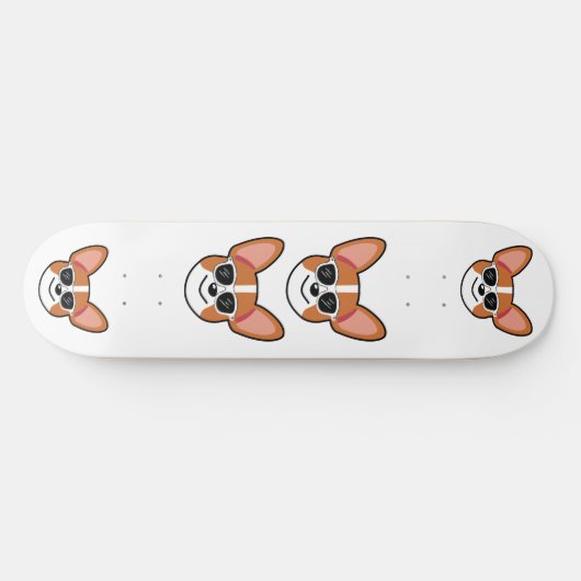 Cool Corgi  Skateboard (Horizontal)