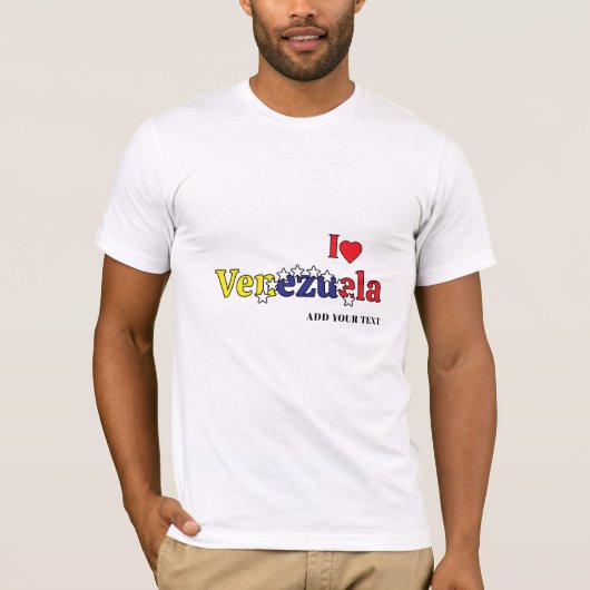 cool country flag customize men's Venezuelan  T-Shirt (Vorderseite)