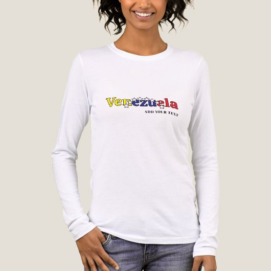 cool country flag customize women's Venezuelan 1 Tri-Blend Shirt (Vorderseite)