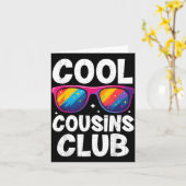 Cool Cousins Club Family Matching Funny Cousin Squ Karte (Gelbe Blume)
