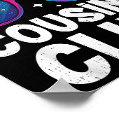 Cool Cousins Club Family Matching Funny Cousin Squ Poster (Ecke)