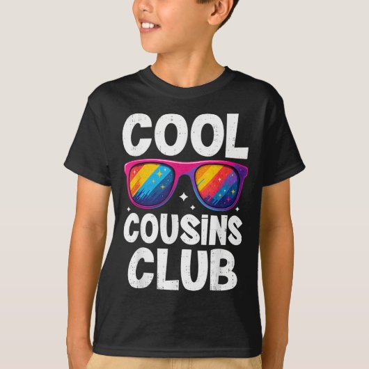 Cool Cousins Club Family Matching Funny Cousin Squ T-Shirt (Vorderseite)