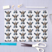 Cool Cowboy Cow Western Spaß Design Seidenpapier (Handwerk)