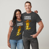 Cool Cowboy Saurus Funny Western Rodeo Dinosaur T-Shirt (Unisex)