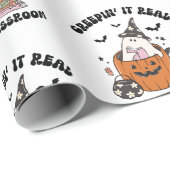 Cool Creepin’ It Real in the Classroom Teacher Geschenkpapier (Rolleneckpunkt)