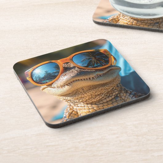 Cool Croc Getränkeuntersetzer (Linke Seite)