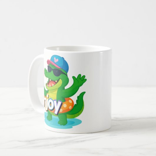 Cool Croc Summer Vibes Tasse (Vorderseite Links)