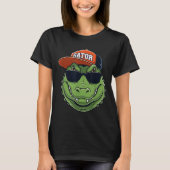 Cool Crocodile Animal Gator Graphic With Cap And S T-Shirt (Vorderseite)