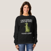 Cool Crocodile For Men Women Alligator Zookeeper Z Sweatshirt (Vorne ganz)