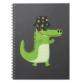 Cool Crocodile with Sunglasses | Notizblock