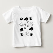 Cool Cub Toddler Shirt | Polar Bear & Paws Graphic (Vorderseite)