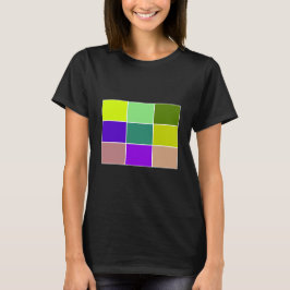 Cool Cube Graphic Art T - Shirt Bekleidung Frauen 