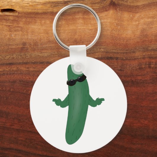 Cool Cucumber Schlüsselanhänger (Vorderseite)