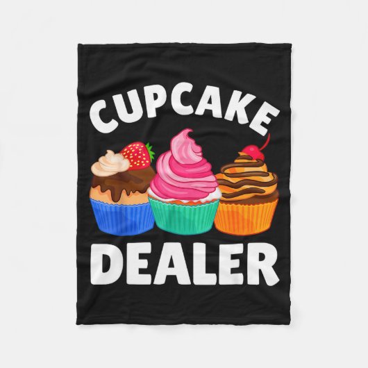 Cool Cupcake Costume For Men Women Baking Cupcake Fleecedecke (Vorderseite)