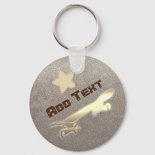 Cool Custom Skater Skateboarding Schlüsselanhänger (Vorderseite)