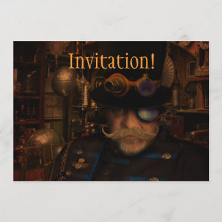 Cool Custom Steampunk Fantasy Captain Sean Einladung
