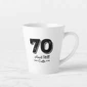 cool cute 70th birthday quote sayings milchtasse (Rechts)