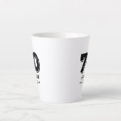 cool cute 70th birthday quote sayings milchtasse (Vorderseite)