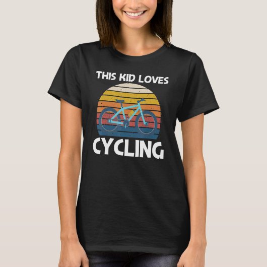 Cool Cycling For Kids Boys Men Biking Bicycle Cycl T-Shirt (Vorderseite)