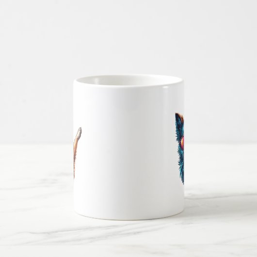 Cool Dabbing Dog Art Kaffeetasse (Mittel)