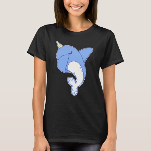 Cool Dabbing Narwhal T-Shirt (Vorderseite)