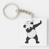 Cool Dabbing Panda Schlüsselanhänger (Vorderseite)