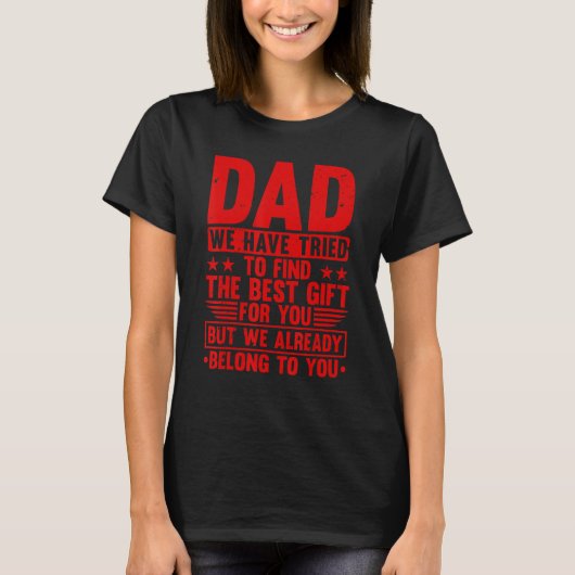 Cool Dad For Father Dad Stepfather From Son Daught T-Shirt (Vorderseite)