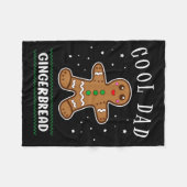 Cool Dad Gingerbread Man Cookie Family Christmas P Fleecedecke (Vorderseite (Horizontal))
