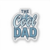 Cool Dad Mountain Vintage Grafikdesign_1 Aufkleber (Vorderseite)