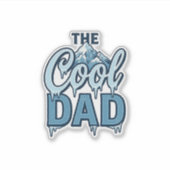 Cool Dad Mountain Vintage Grafikdesign_1 Aufkleber (Vorderseite)