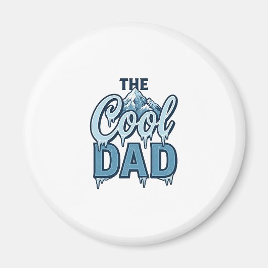 Cool Dad Mountain Vintage Grafikdesign_1 Magnet (Vorne)