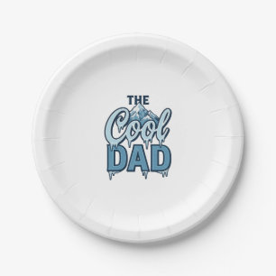 Cool Dad Mountain Vintage Grafikdesign_1 Pappteller