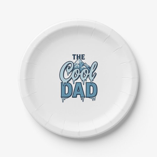 Cool Dad Mountain Vintage Grafikdesign_1 Pappteller (Vorderseite)