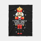 Cool Dad Nutcracker Funny Christmas Family Matchin Fleecedecke (Vorderseite)