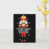 Cool Dad Nutcracker Funny Christmas Family Matchin Karte (Gelbe Blume)