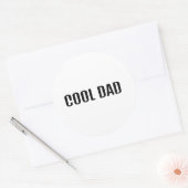 Cool Dad Runder Aufkleber (Umschlag)