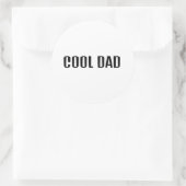 Cool Dad Runder Aufkleber (Tasche)