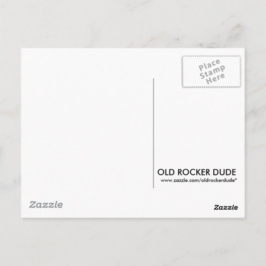 Cool Daddy - O Beatnik Skull Postkarte (Rückseite)