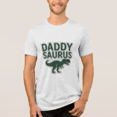 Coôl Daddysaurus Funny Father's Day Sticker Tri-Blend Shirt (Vorderseite)